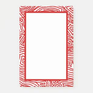Scribbleprints Border Red Post-it Notes