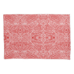 Scribbleprints Red Pillowcase