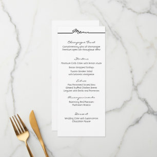 "Scribbles" Menu Cards