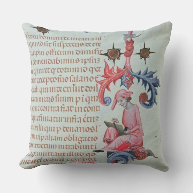 Scribe or chronicler, possibly a self portrait of cushion (Front)