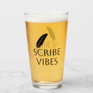 Scribe Vibes Author Writer Poet Glass