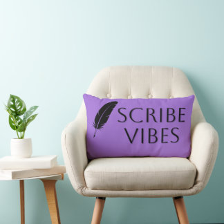 Scribe Vibes Author Writer Poet  Lumbar Cushion