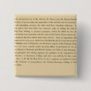Scribner's statistical atlas 15 cm square badge