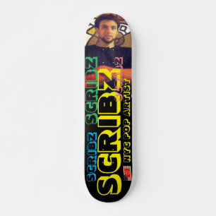 SCRIBZ  NYC POP ARTIST 7 3/4" Skateboard Deck