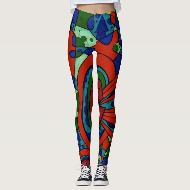 SCRIBZ / TSB  All-Over-Print Leggings (Front)