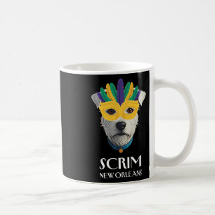 Scrim The Runaway Dog New Orleans Funny Mardi Gras Coffee Mug