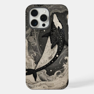 Scrimshaw Breach Whale iPhone Case