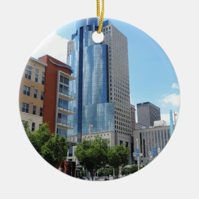 Scripps Centre in Cincinnati, Ohio Ceramic Tree Decoration (Front)