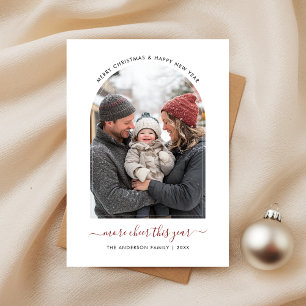 Script Baby More Cheer This Year Photo Christmas Holiday Card