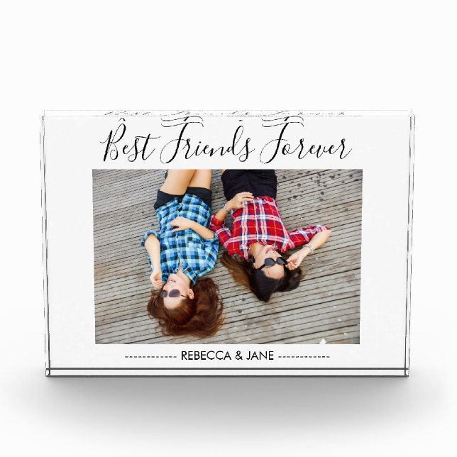 Script Best Fiends Forever Personalised Photo Block (Front)
