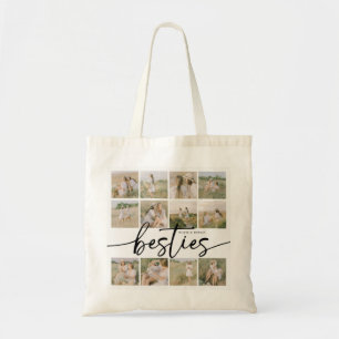 Script Besties Photo Collage Personalised Tote Bag