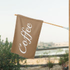 SCRIPT BLACK COFFEE SIGN FLAG
