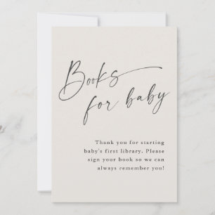 Script Books for Baby Neutral Baby Shower Sign Invitation