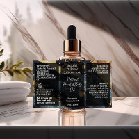 Script Bottle Label 4oz or Oil Dropper Product