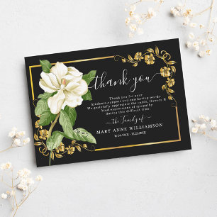 Script Budget Funeral Thank You Card