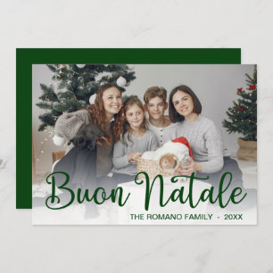 Script Buon Natale Photo Holiday Card
