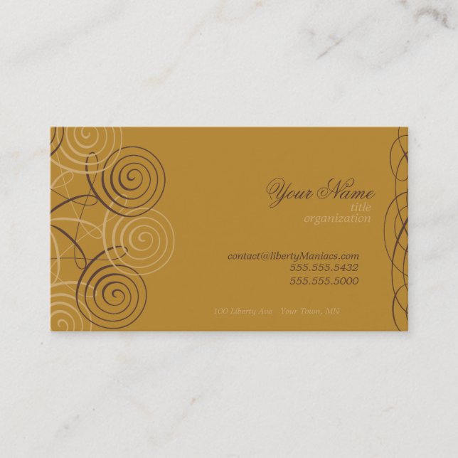 Script & Calligraphy Business Cards (Front)