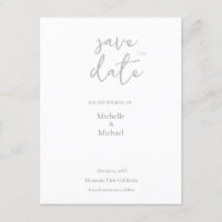 Script Calligraphy Wedding Modern Save the Date