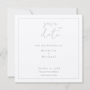 Script Calligraphy Wedding Modern Save the Date Invitation