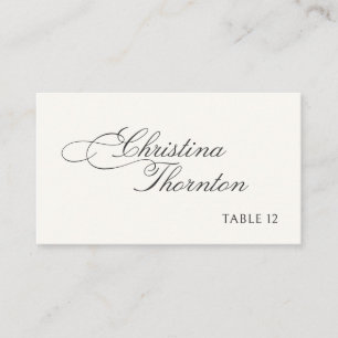 Script Calligraphy Wedding  Place Card