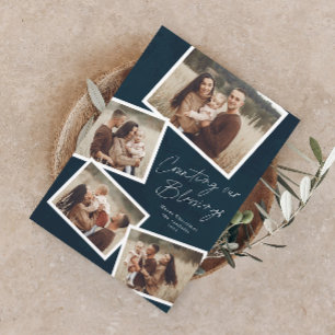 Script Collage Religious Magnetic Christmas Card