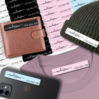 Script Custom Clothing label for nursing home
