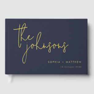 Script Custom Names Wedding Foil Guest Book