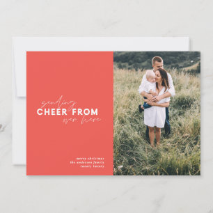 script distance photo holiday Christmas Card