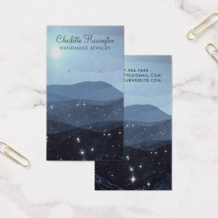 Script Earring Blue Mountains Jewelry Display Card
