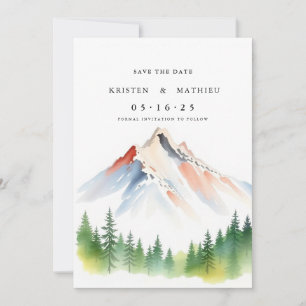 Script Editable Mountain Save The Date