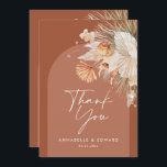 Script elegant wedding thank you teracotta modern<br><div class="desc">Script elegant wedding thank you teracotta modern card. Part of a modern collection.</div>