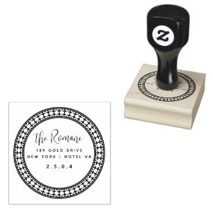 Script Family Name Self-inking Stamp