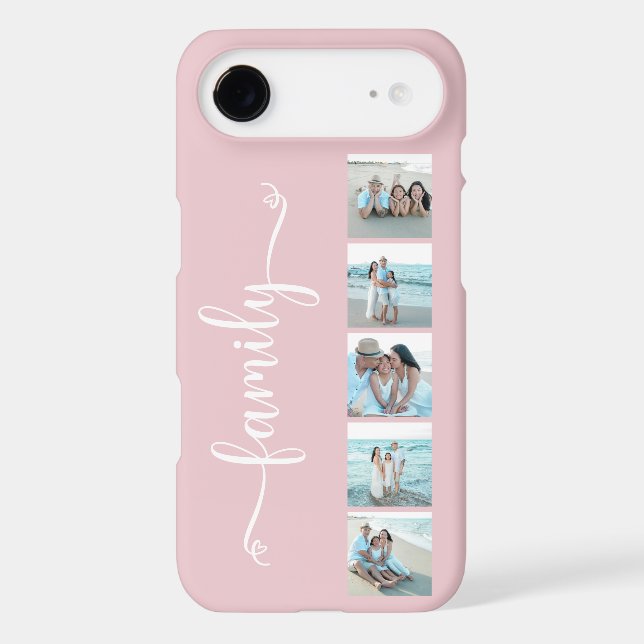 Script Family Photo Blush Pink (Back)