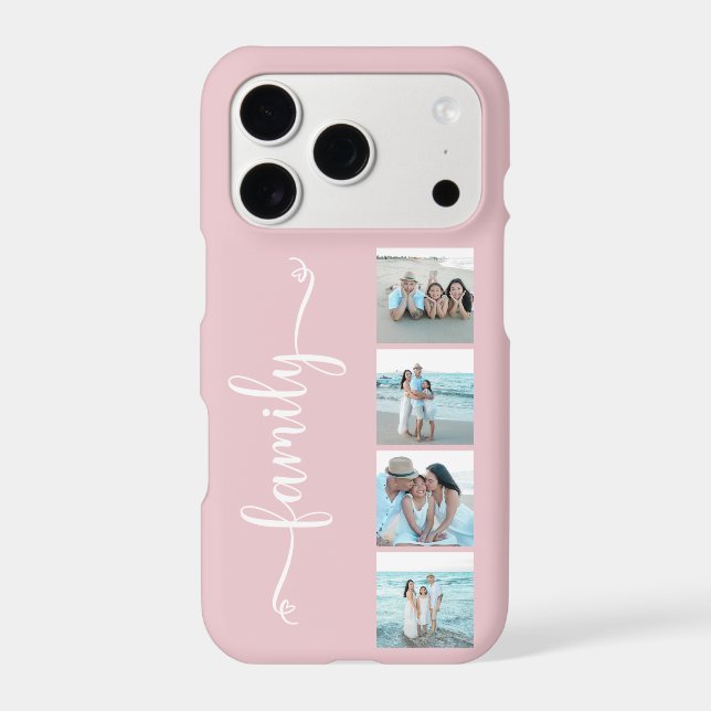 Script Family Photo Blush Pink (Back)
