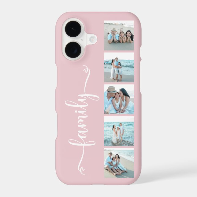 Script Family Photo Blush Pink (Back)