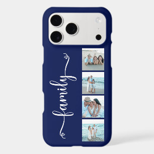 Script Family Photo Navy Blue