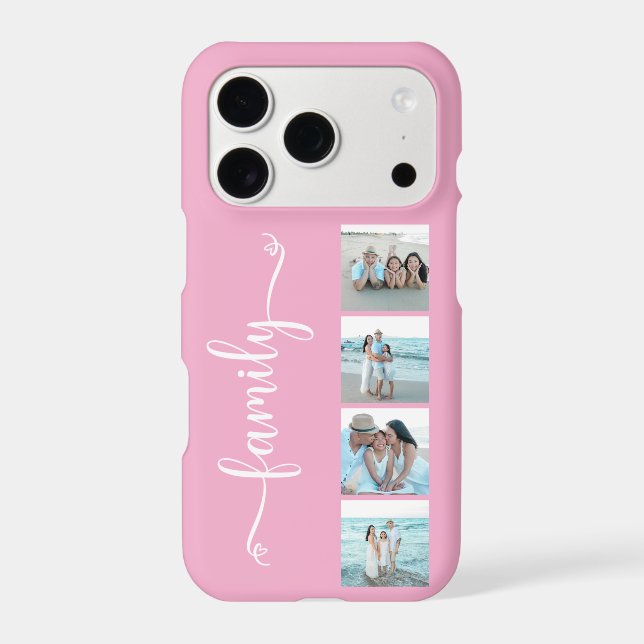 Script Family Photo Pink (Back)