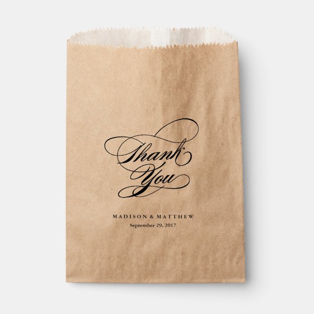 Script Favour Bag (Front)