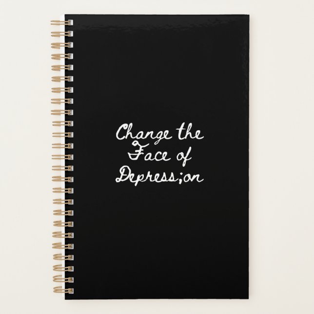 script font_Change the Face of Depression Planner (Front)