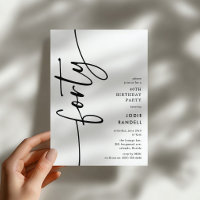 Script Forty' 40th Birthday
