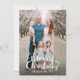 Script Full Photo Christmas Card