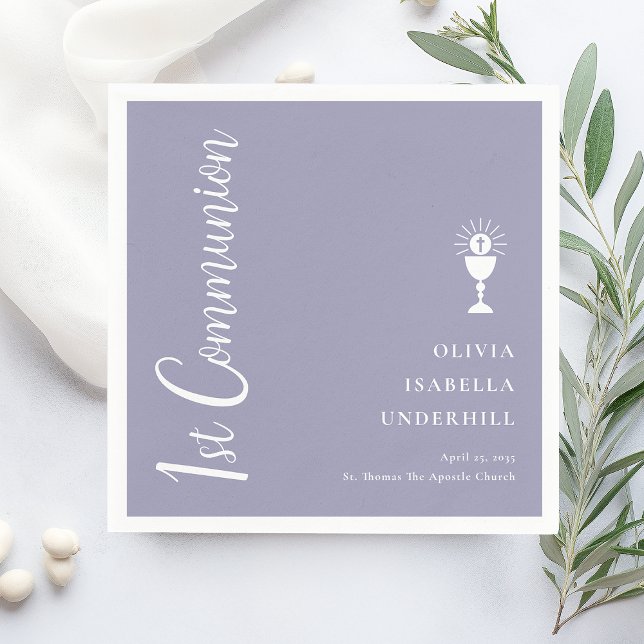 Script Girls 1st Communion  Napkin (Creator Uploaded)