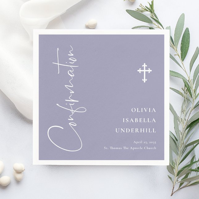 Script Girls Confirmation  Napkin (Creator Uploaded)