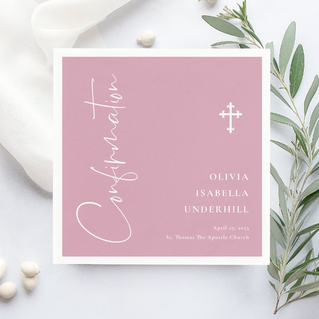 Script Girls Confirmation  Napkin (Creator Uploaded)