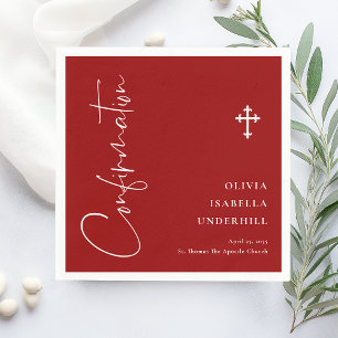 Script Girls Confirmation Napkin