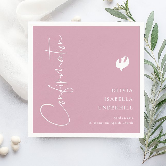 Script Girls Confirmation  Napkin (Creator Uploaded)