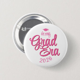 Script Grad Era Custom Year Graduation 6 Cm Round Badge