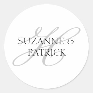 Script H Monogram Labels (Silver / Black)