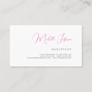 Script Handwriting Trendy Business Profile Card