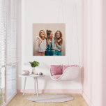 Script heart cute modern multi photo best friends faux canvas print<br><div class="desc">Script heart cute modern multi photo best friends triptych gift</div>